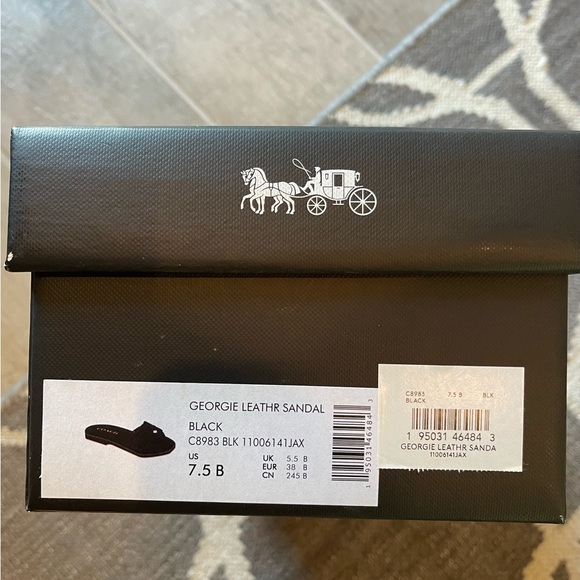 COACH GEORGIE leather sandal - Picture 8 of 8